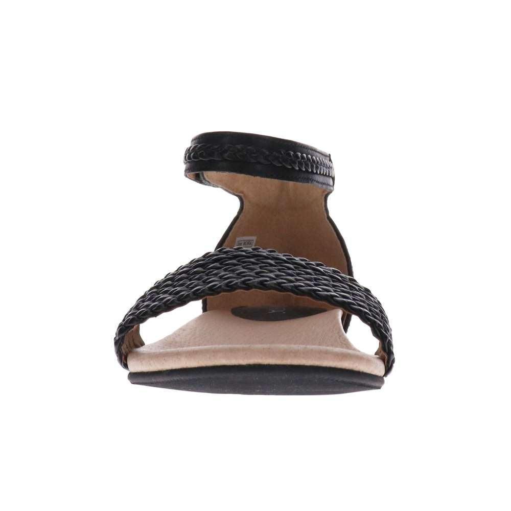 Moira Flat Sandal - Black