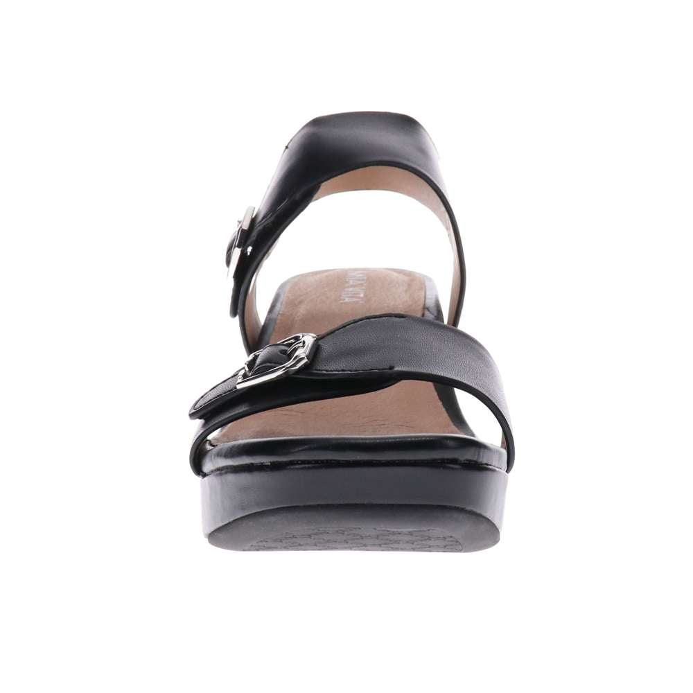 Tara Heeled Sandal - Black