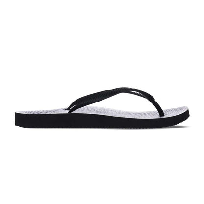 Venice Print Women's Toe Post Sandal - Black Maze