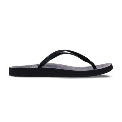 Venice Solid Women's Toe Post Sandal - Black