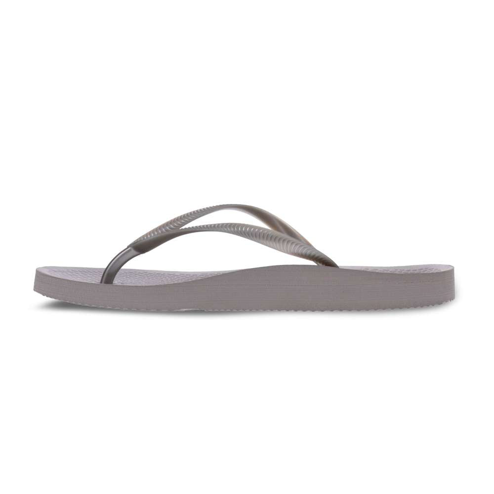 Venice Solid Women's Toe Post Sandal - Pewter