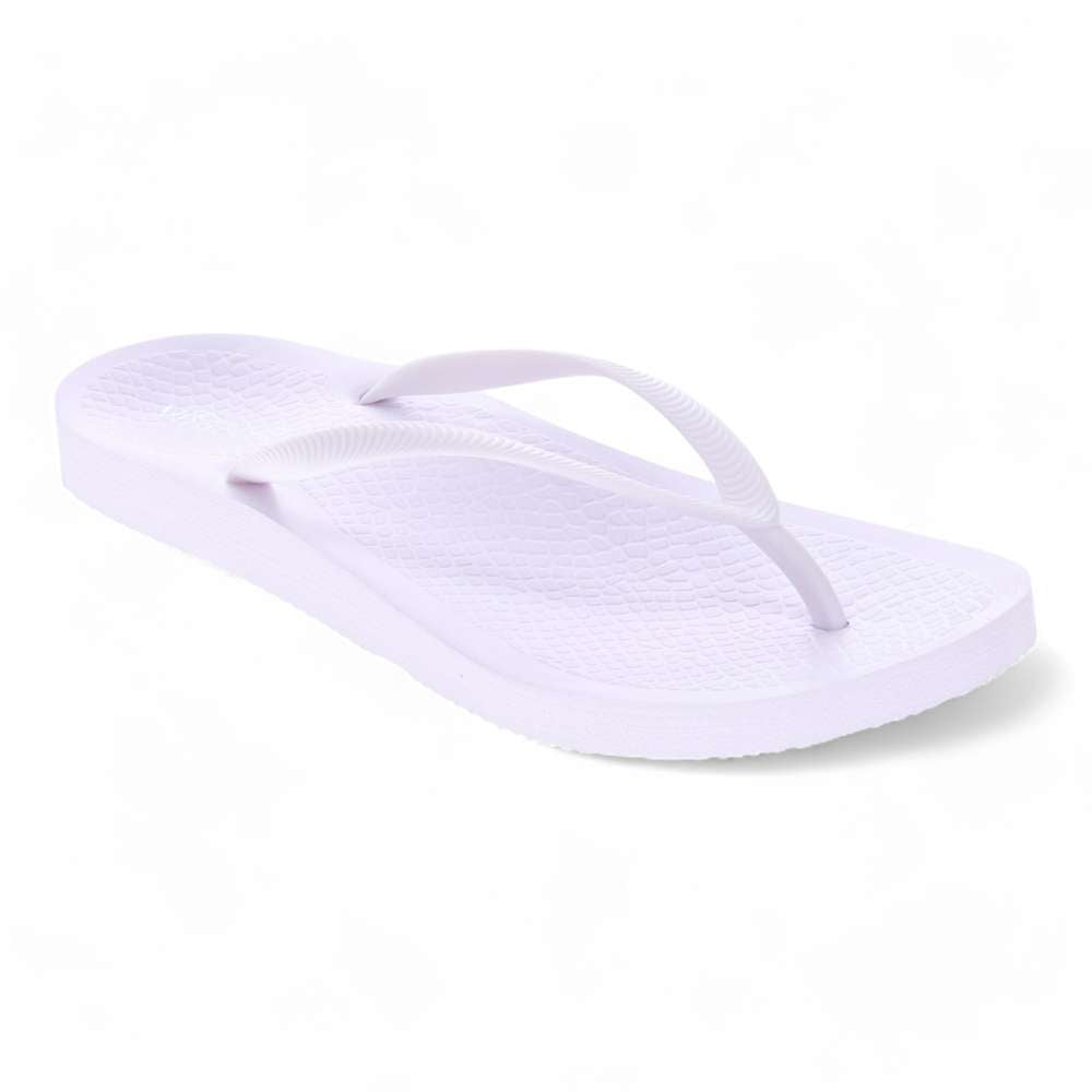 Venice Solid Women's Toe Post Sandal - White