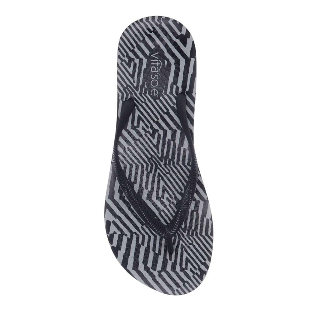 Venice Solid Women's Toe Post Sandal - Zebra