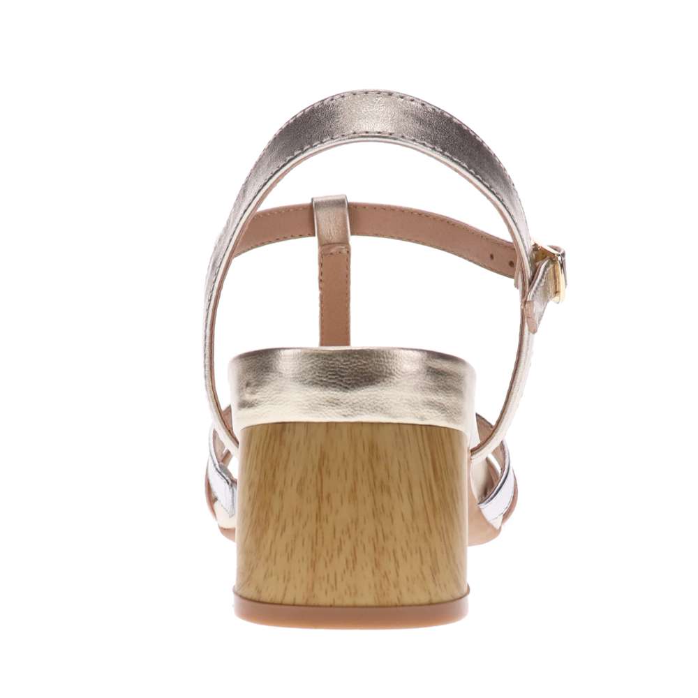 Yass Heeled Sandal - Champagne Multi