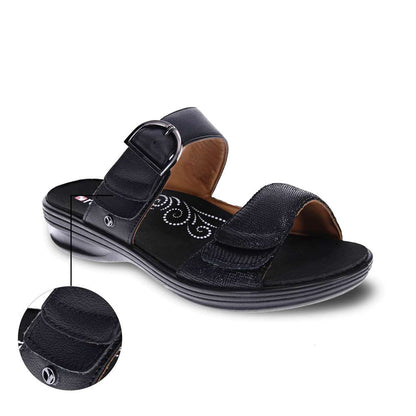 Calais Slide - Black Lizard