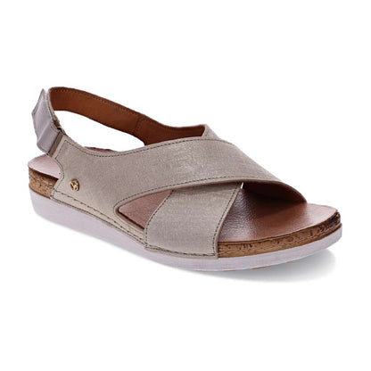 Cottesloe Sandal - Gold Linen