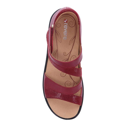 Mauritius Sandal - Cherry French/Lizard