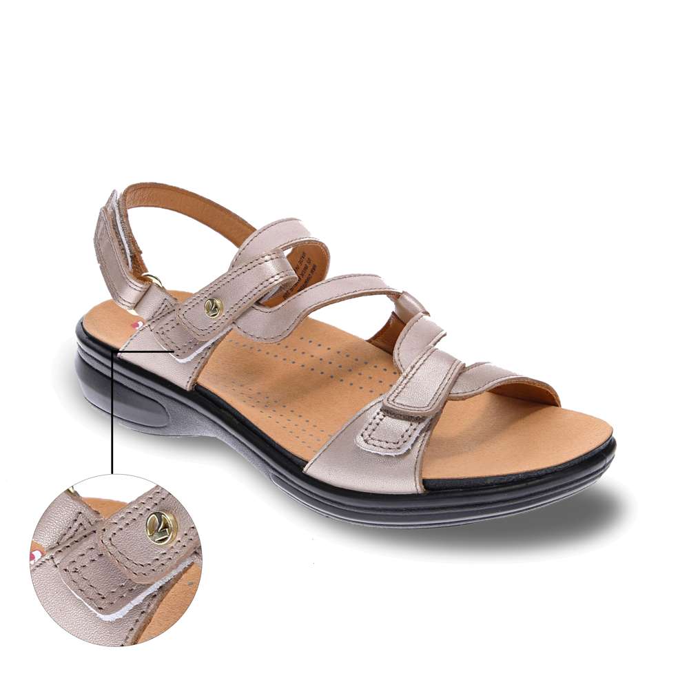 Miami Adjustable Sandal - Champagne