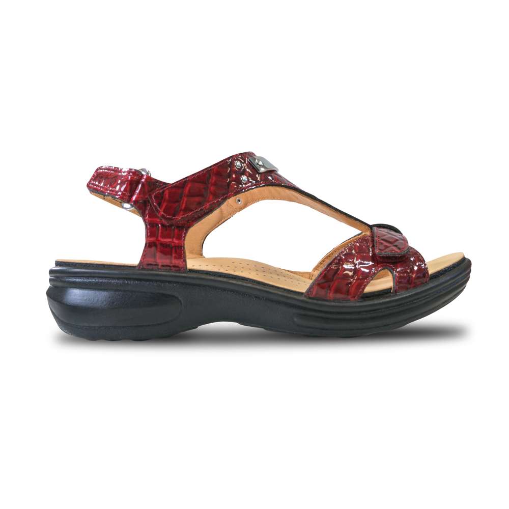 Santa Monica Sandal - Red Croc