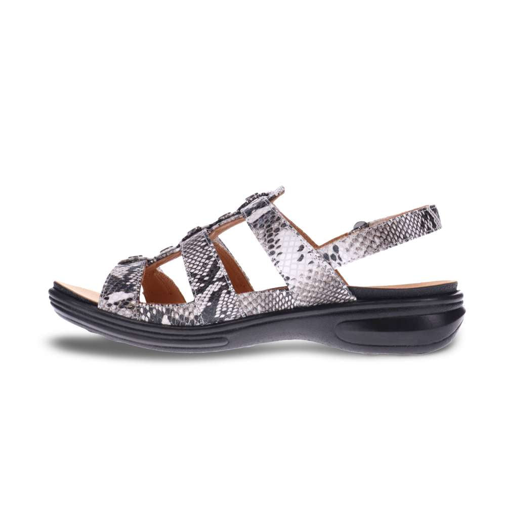 Toledo Backstrap Sandal - Natural Snake