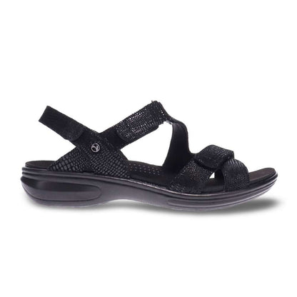 Zanzibar Adjustable Sandal - Black Lizard