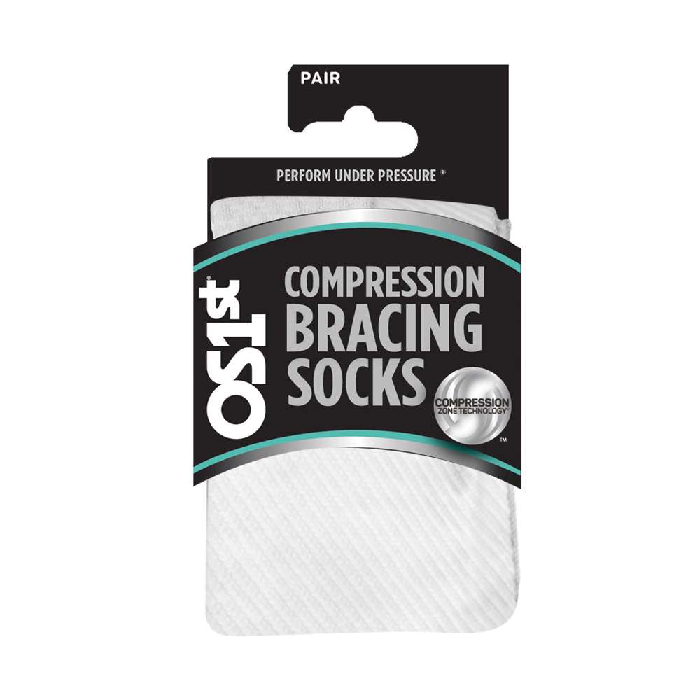 Compression Bracing Socks (FS4+) - White
