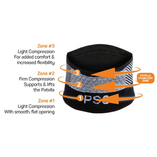 PS3 Patellar Tendon Compression Sleeve - Black