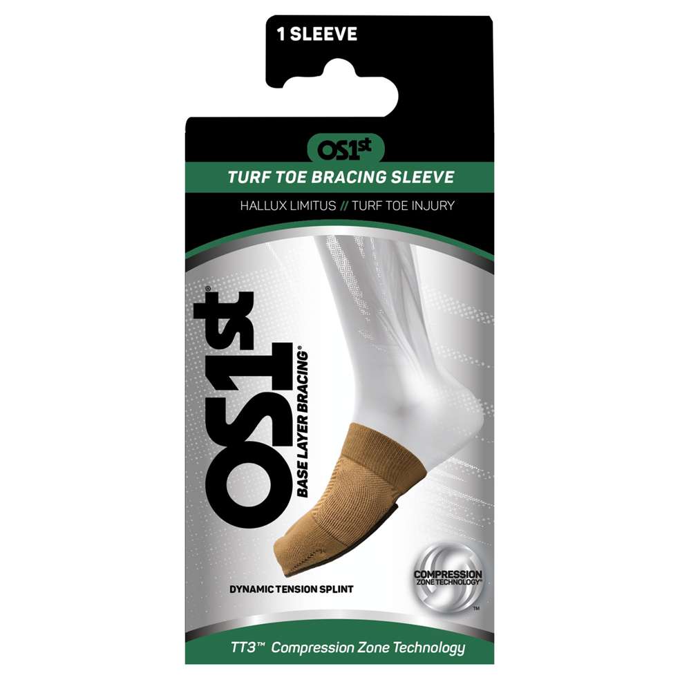 Left Turf Toe Bracing Sleeve (TT3) - Natural