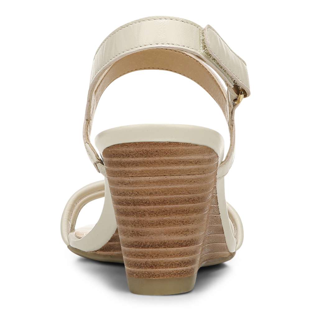 Emmy Wedge Sandal - Cream
