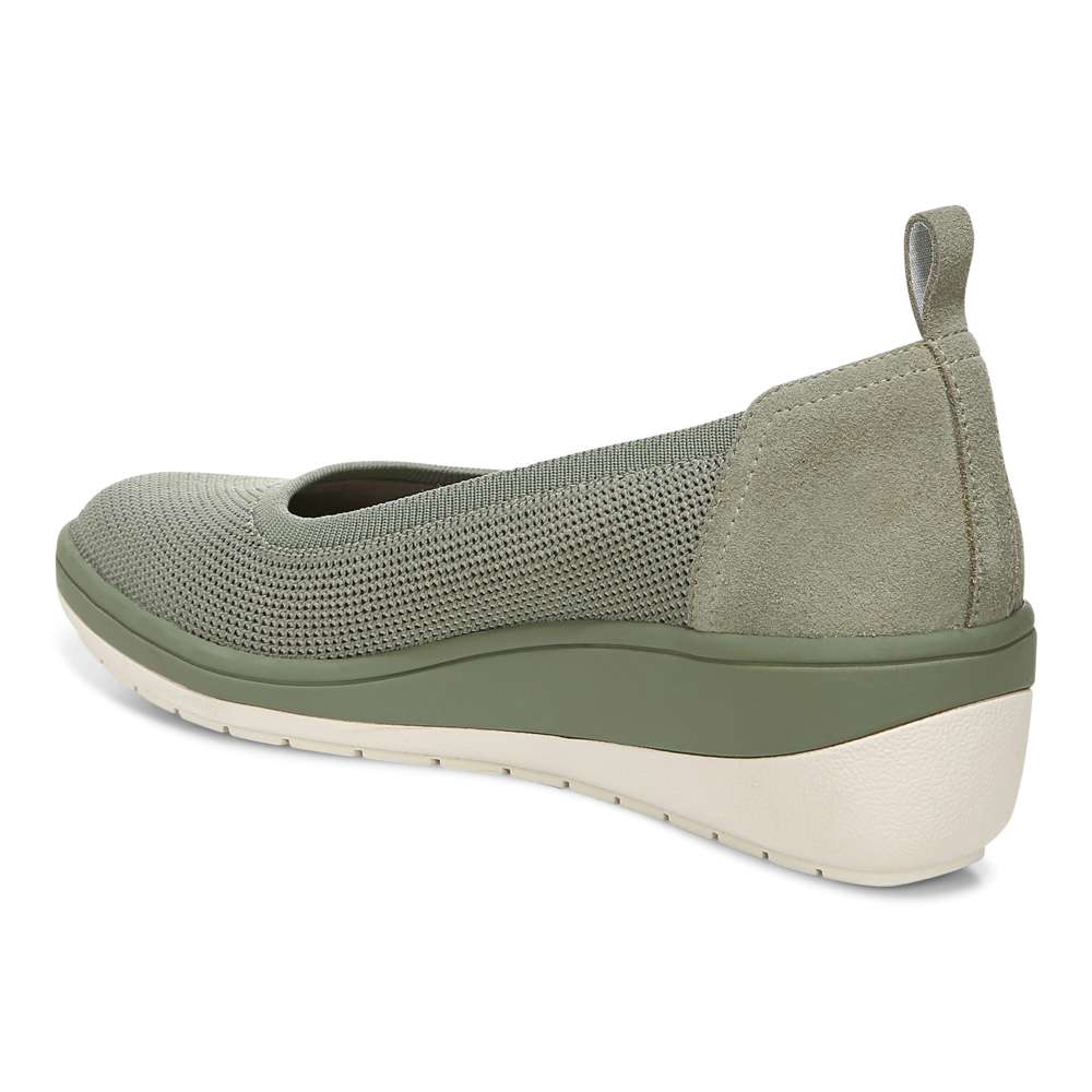 Jacey Knit Wedge - Army Green