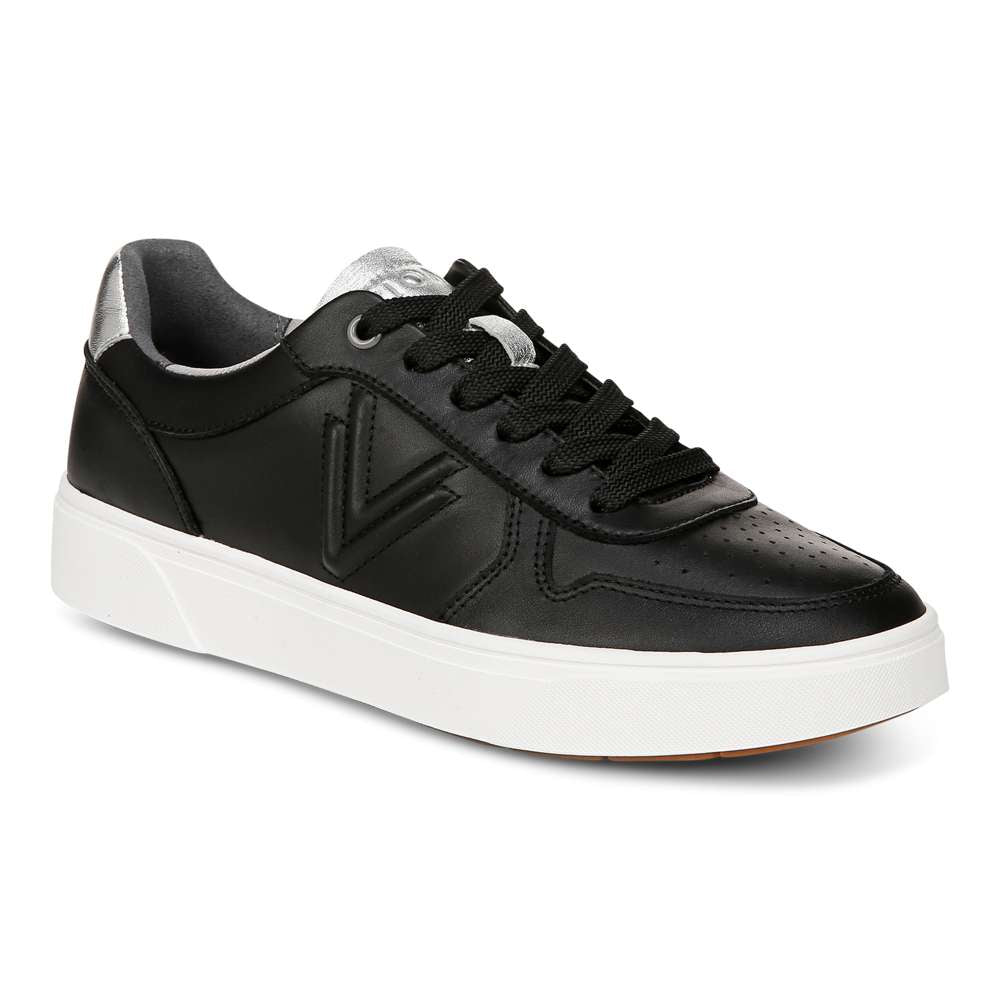 Kimmie Court Sneaker - Black Silver