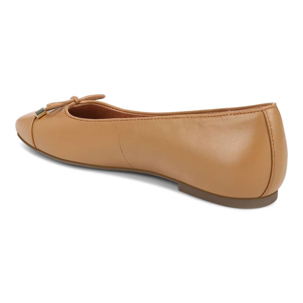 Klara Ballet Flat - Camel Leather