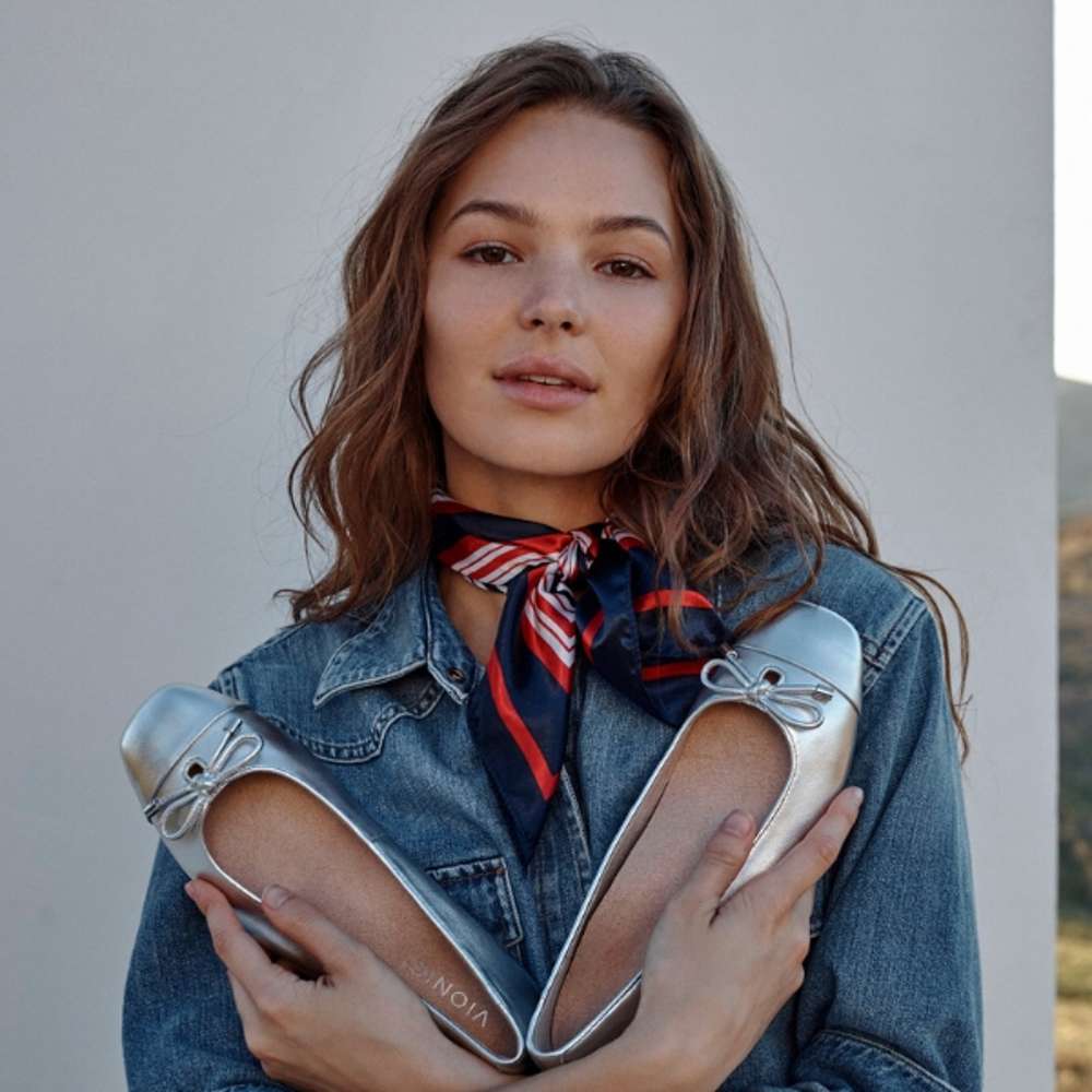 Klara Ballet Flat - Silver Leather