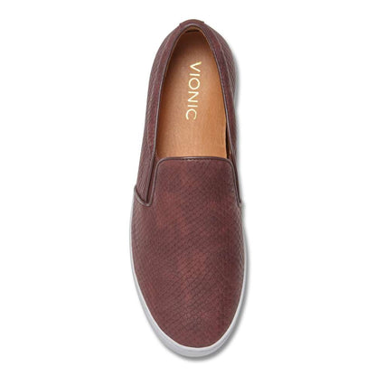 Midi Snake Slip-On - Merlot Snake
