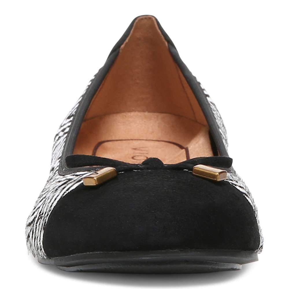 Minna Ballet Flat - Black/White