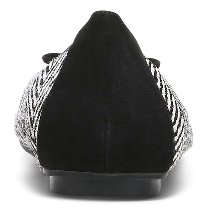 Minna Ballet Flat - Black/White