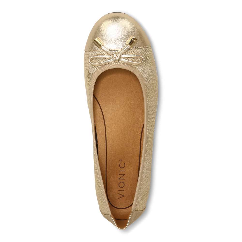 Minna Ballet Flat - Gold Snake
