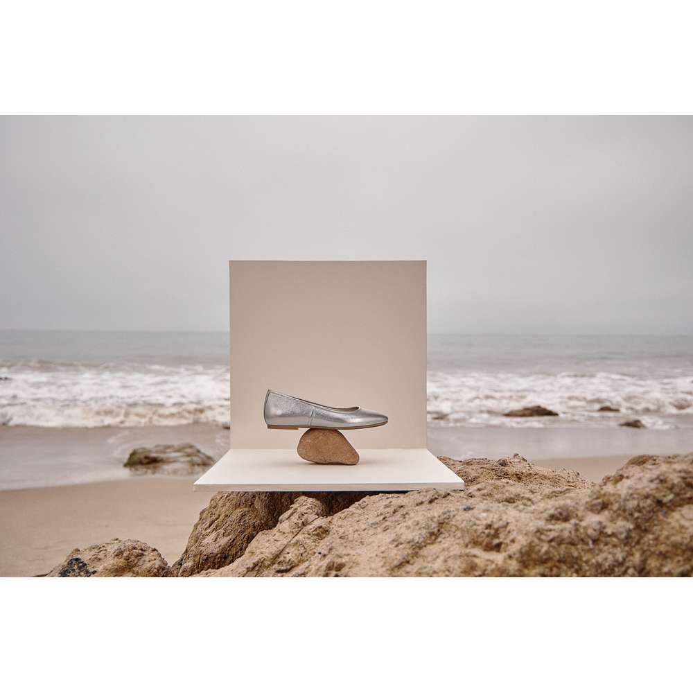 Orinda Ballet Flat - Pewter Metallic