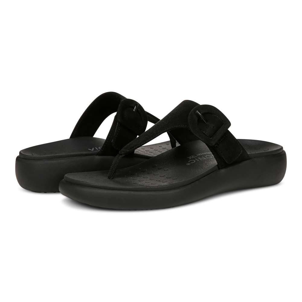 Activate Recovery Sandal - Black Suede