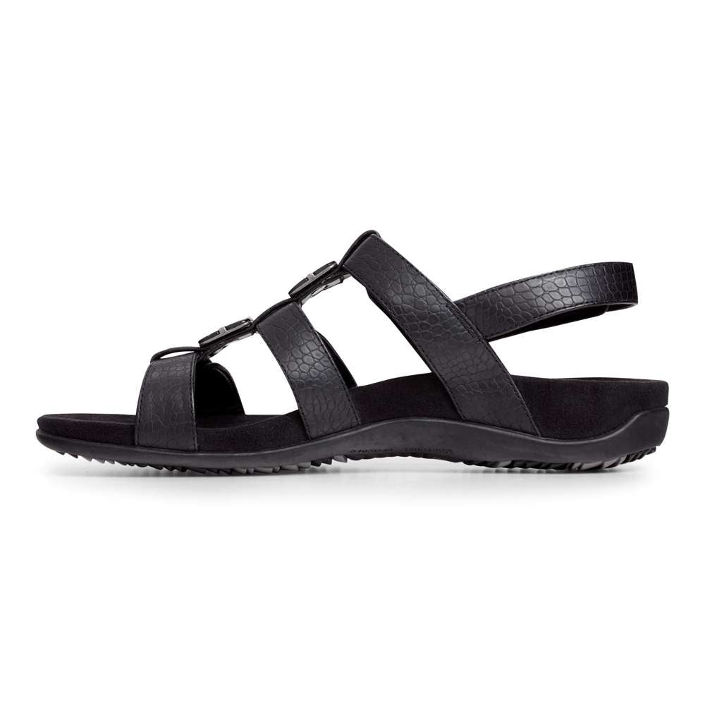 Amber Adjustable Sandal - Black