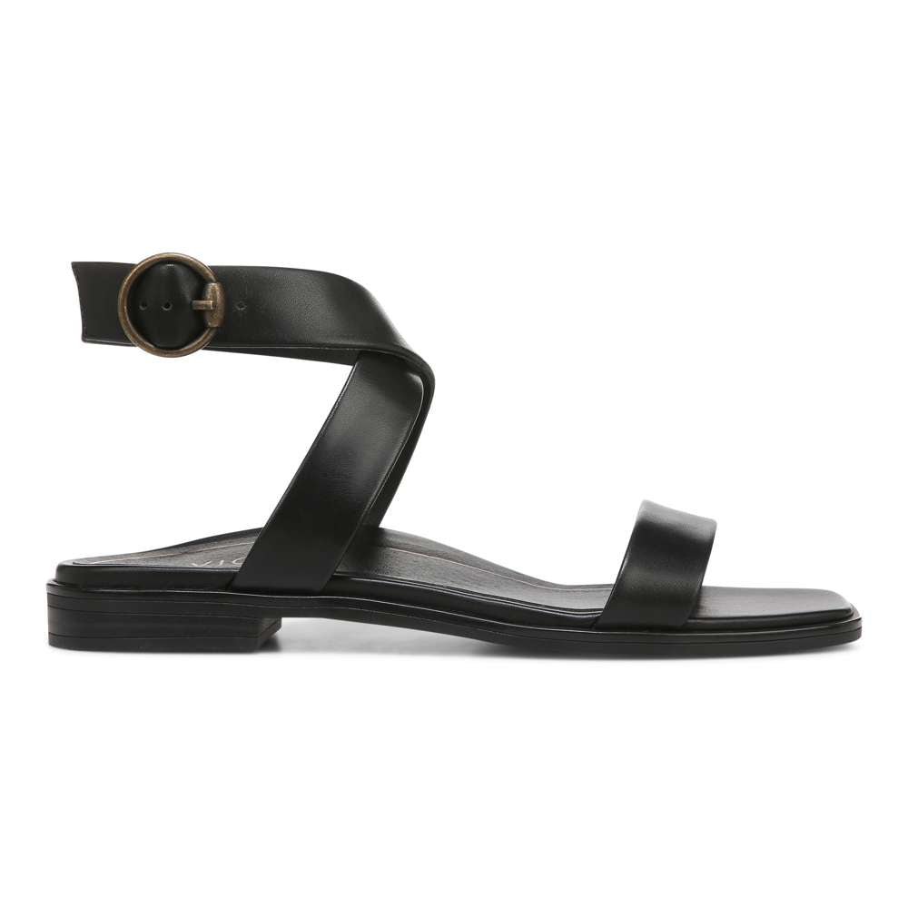Anaya Sandal - Black Leather