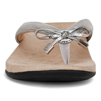 Bella Toe Post Sandal - Aluminium