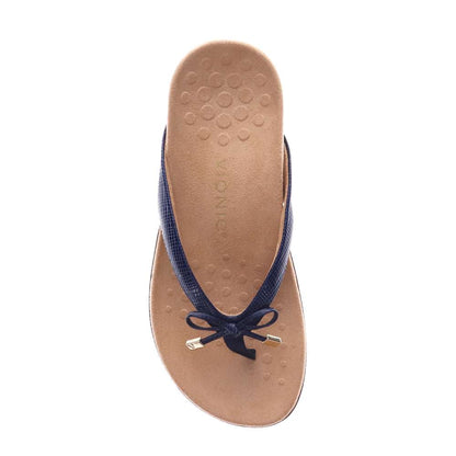 Bella Toe Post Sandal - Navy Lizard