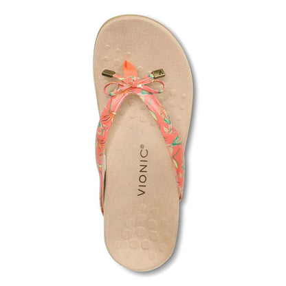 Bella Toe Post Sandal - Papaya Tropical