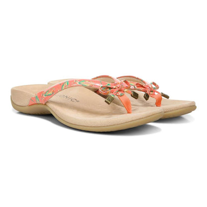 Bella Toe Post Sandal - Papaya Tropical