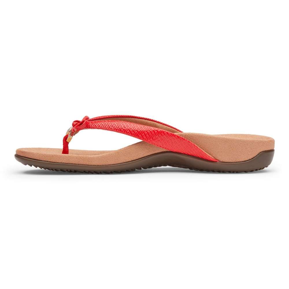 Bella Toe Post Sandal - Cherry Woven