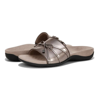 Bella Slide Sandal - Pewter