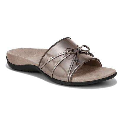 Bella Slide Sandal - Pewter