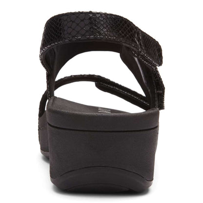 Bolinas Platform Sandal - Black Snake