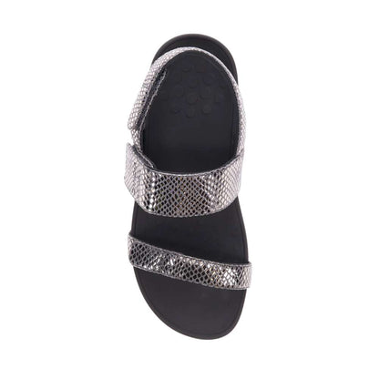 Bolinas Platform Sandal - Pewter Snake