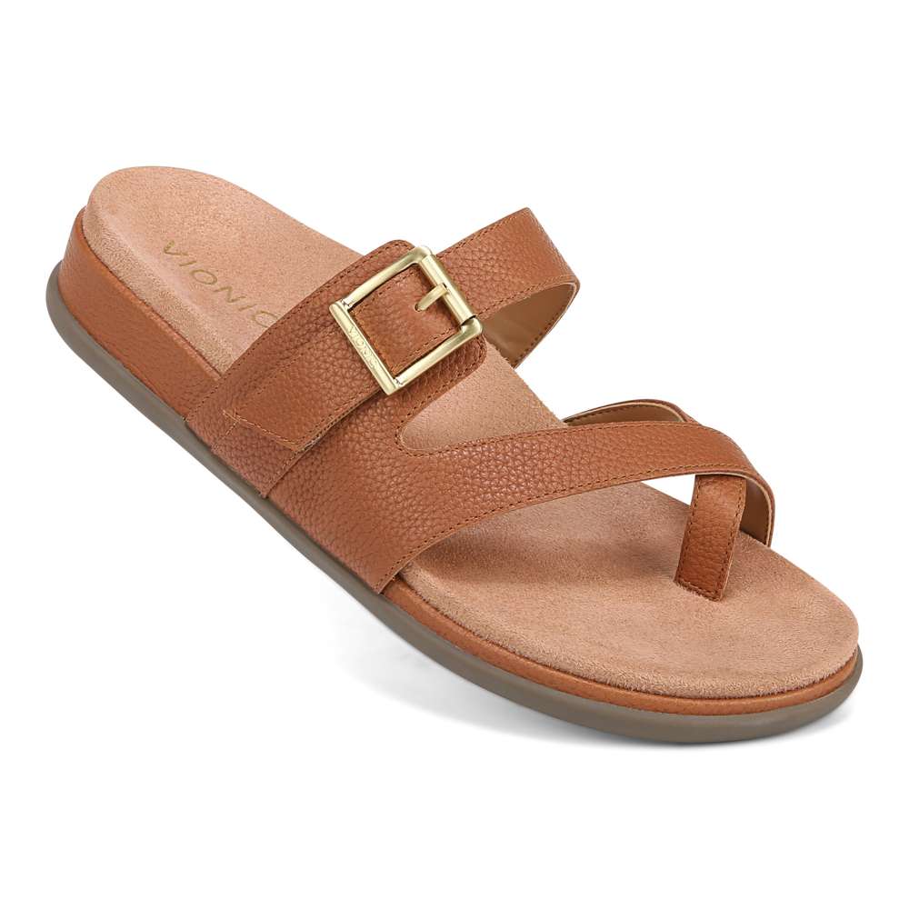 Carmela Slide Sandal - Tan