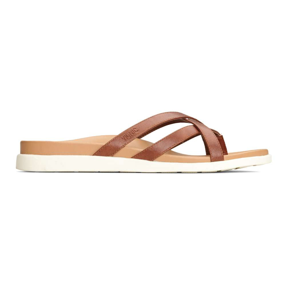 Daisy Toe Post Sandal - Toffee