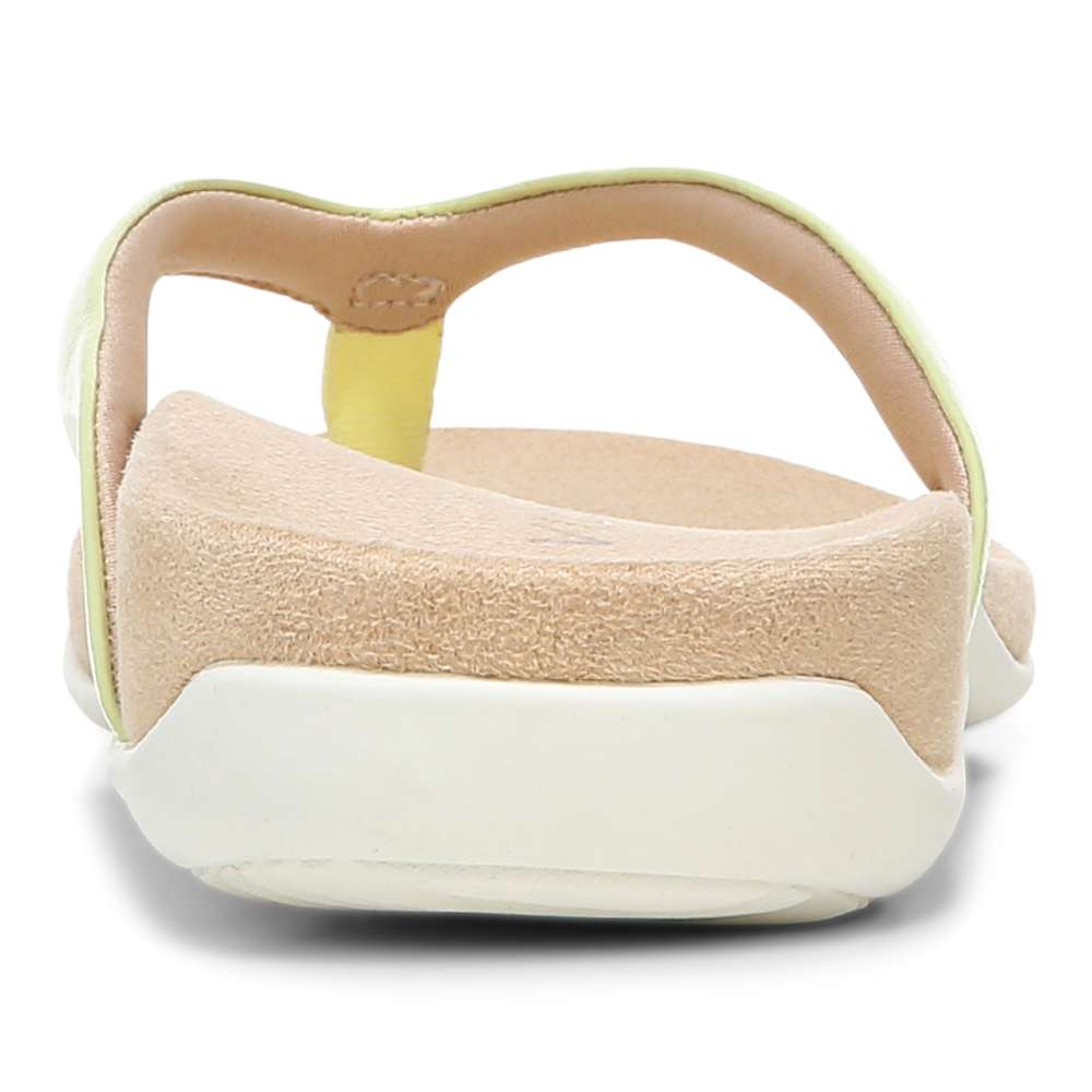 Dillon Toe Post Sandal - Pale Lime
