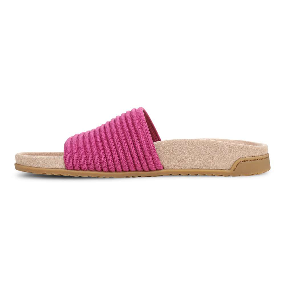 Evie Knit Slide Sandal - Rose Violet