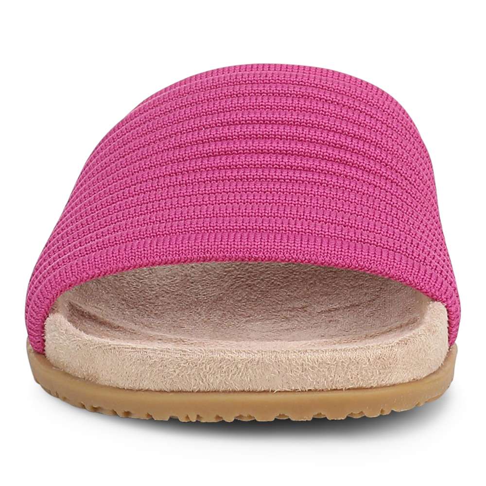 Evie Knit Slide Sandal - Rose Violet