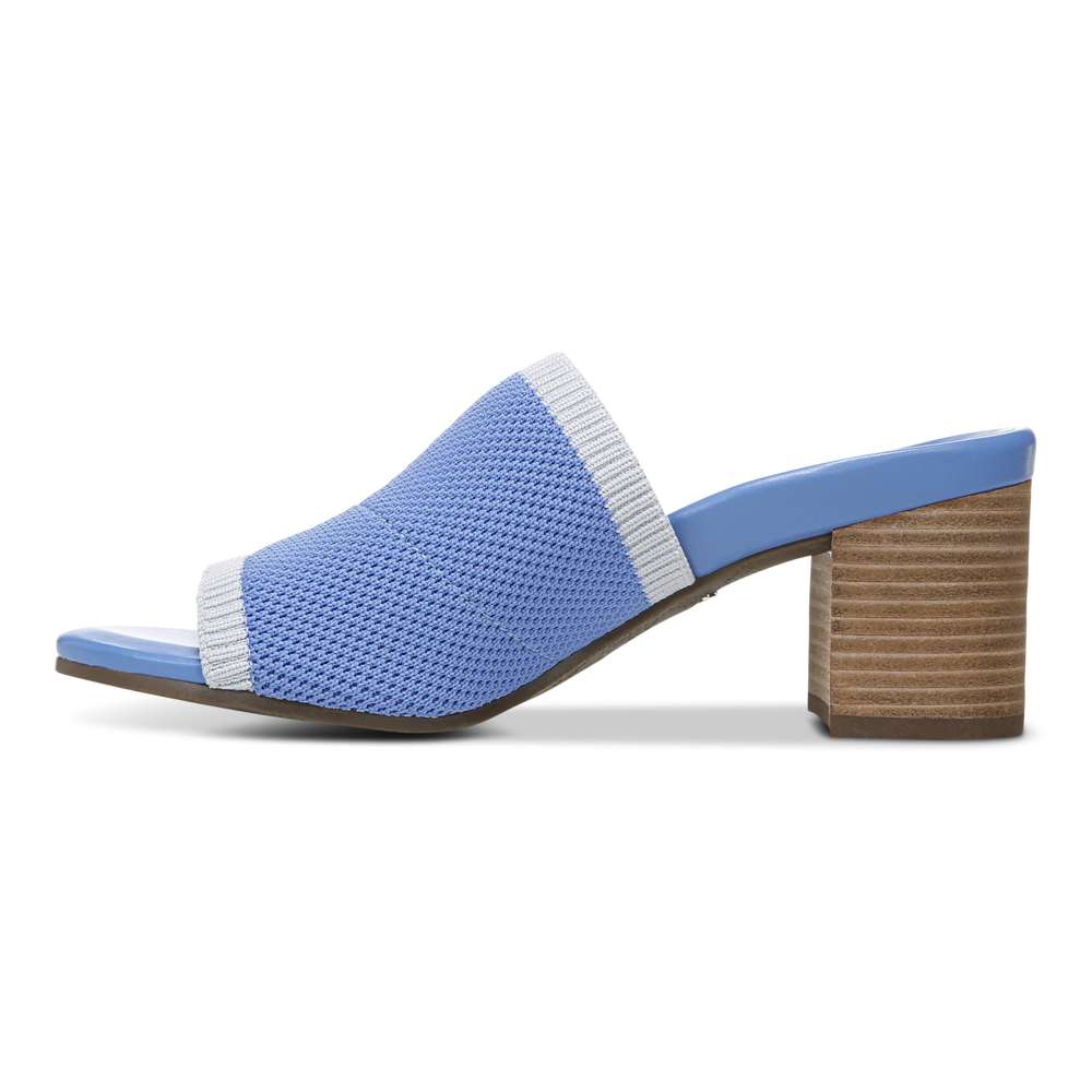 Fleur Heeled Sandal - Azure
