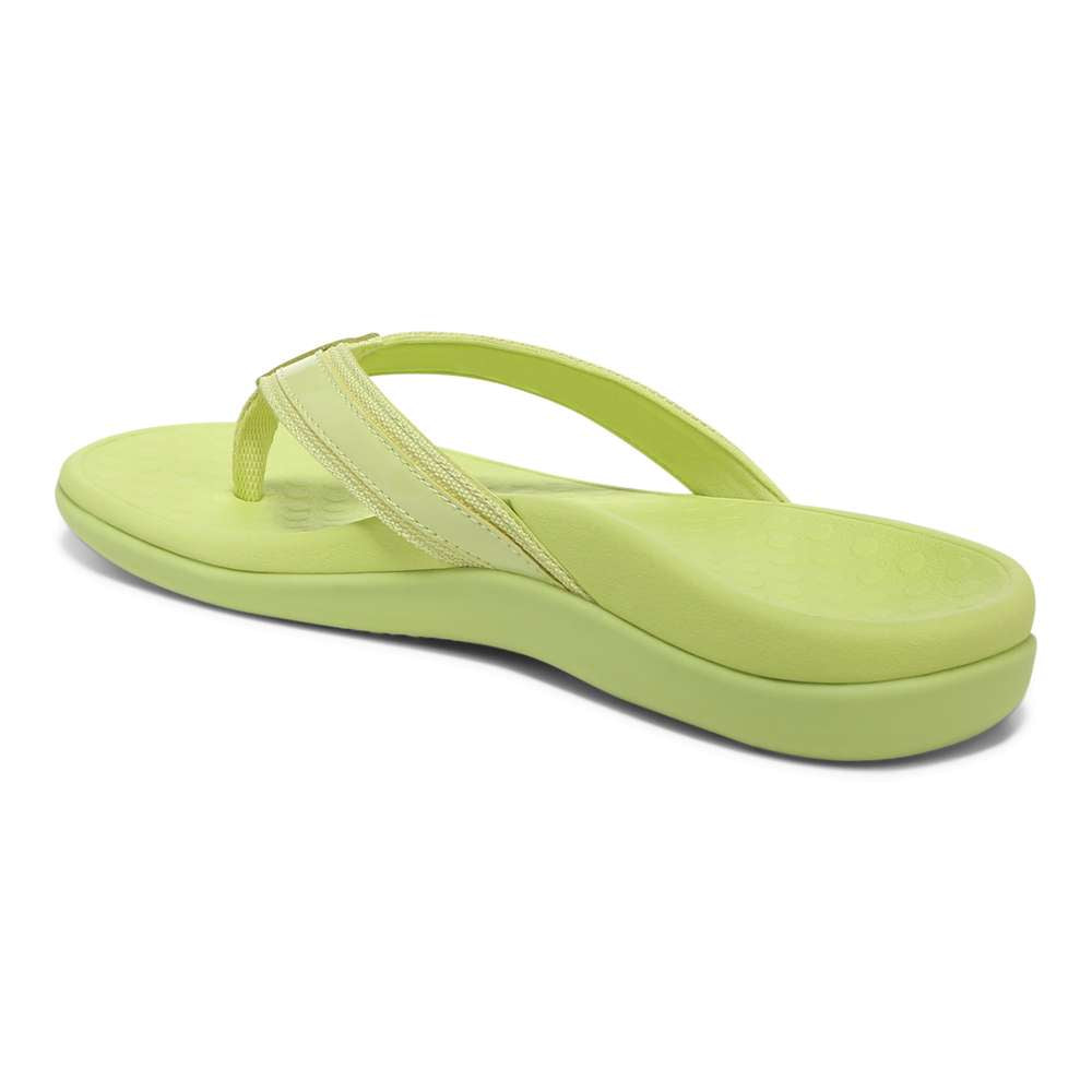 Islander Toe Post Sandal - Matcha Patent