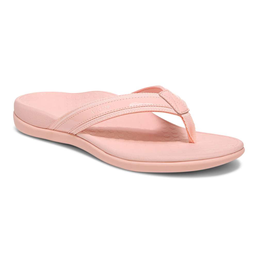 Islander Toe Post Sandal - Roze Patent