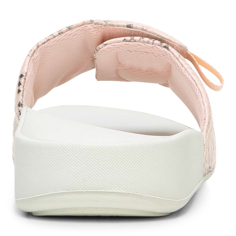 Keira Slide Sandal - Pale Blush Snake