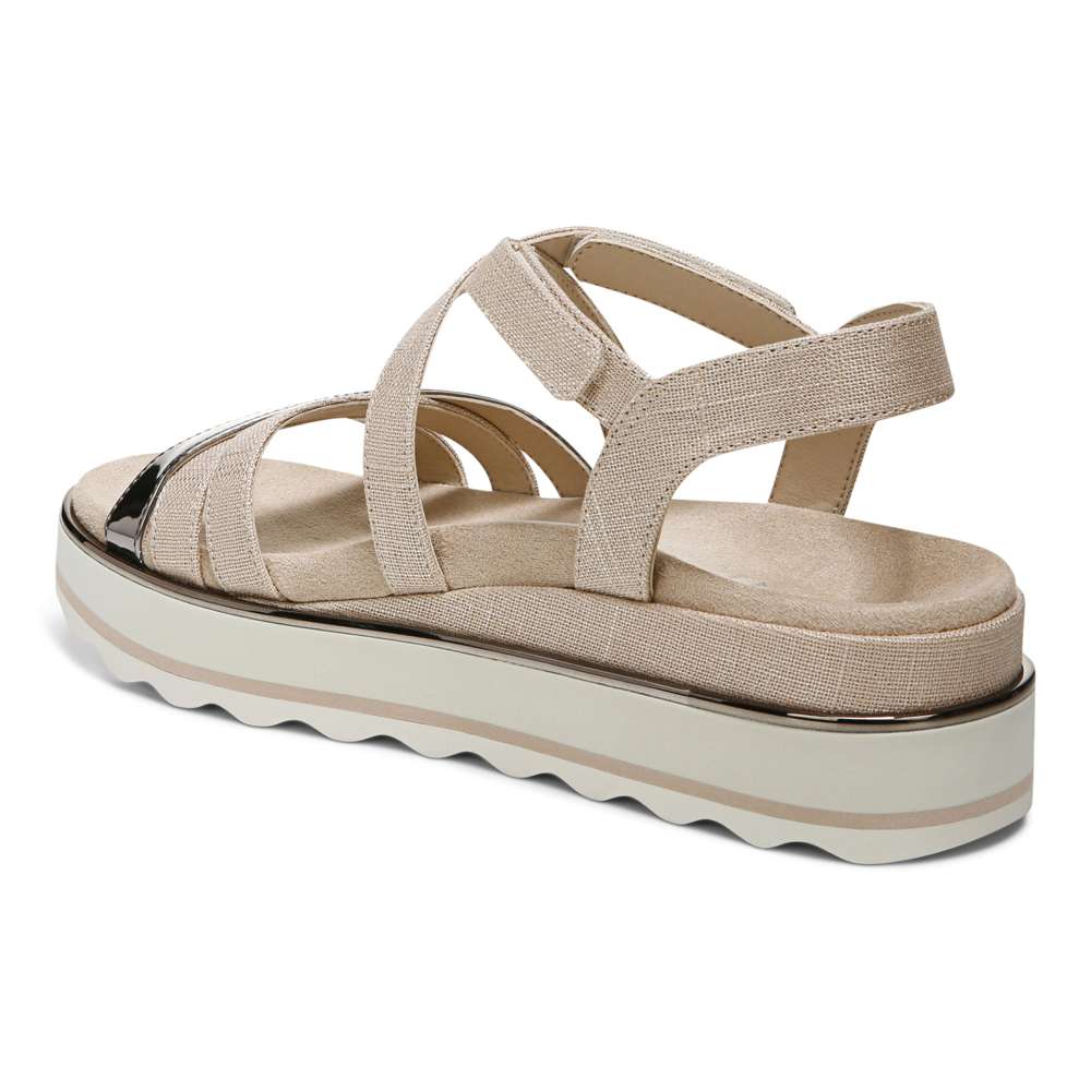 Kellyn Flatform Sandal - Moonlight Linen